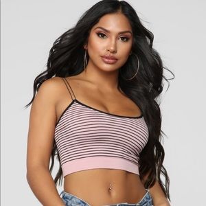 Fashion nova - watch me crop top , pink